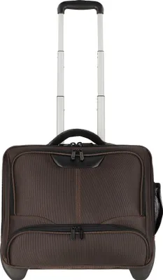 Zdjęcie produktu dla Dermata 2-kołowy wózek biznesowy nylon 44,5 cm brązowy