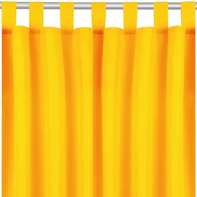 Obrázek produktu pro Neprůhledná záclona s poutky, rozměry: 140x245 cm, barva: světle oranžová