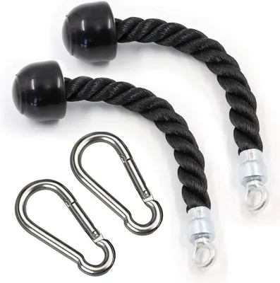 Tricep Touw Trainingsseil 2-Pack Einzelkabel für Trizepsseil Einhandarmtrainer Fitness im Multi-Studio-Training