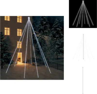 Produktbild von vidaXL Weihnachtsbaum-Lichterketten Indoor Outdoor 1300 LEDs Kaltweiß -  Weihnachtsbäume