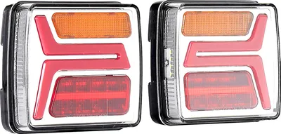 Immagine prodotto di SucceBuy set di luci per rimorchio, 2 pezzi con 4 funzioni (luce freno, indicatore di direzione, luce posteriore, luce targa), set di luci impermeabile con cablaggio per rimorchi, camper, camion e autobus SucceBuy set di luci per rimorchio, 2 pezzi con 4 funzioni (luce freno, indicatore di direzione, luce posteriore, luce targa), set di luci impermeabile con cablaggio per rimorchi, camper, camion e autobus