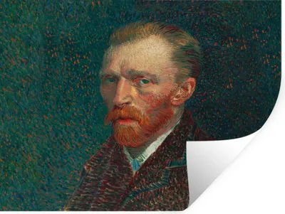Produktbild von MuchoWow® Wandtattoo Wandsticker Wandaufkleber Kunst - Van Gogh - Alte Meister - Selbstporträt 40x30 cm Selbstklebend und Repositionierbar - Faltenfrei