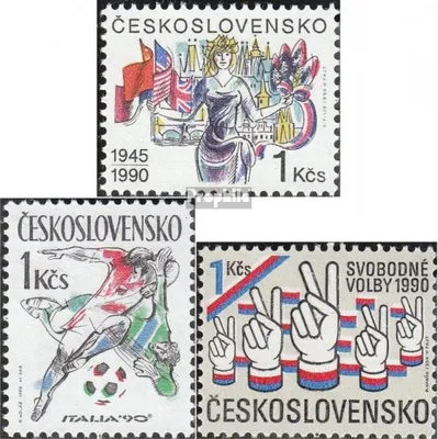 Produktbild von Briefmarken Tschechoslowakei 1990 Mi 3047,3049,3050 (kompl.Ausg.) postfrisch Befreiung