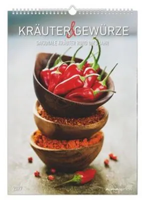 Produktbild von Wandkalender 2027 Kräuter & Gewürze A3-Format deutsches Kalendarium mit Notizfeld