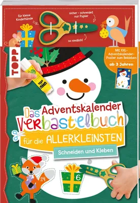 Produktbild von TOPP Verlag Das Adventskalender-Verbastelbuch Für Die Allerkleinsten, Buch, Freistehend, Mehrfarbig