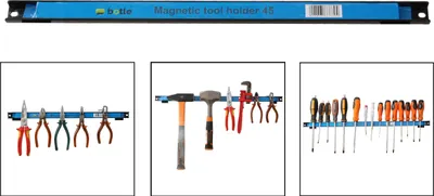 Obrázek produktu pro Magnetická lišta na nářadí 45 cm držák magnetu dílna garáž robustní