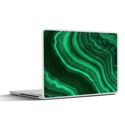 Produktbild von MuchoWow® Laptop Aufkleber Sticker Cover Achat - Grün - Edelsteine - Marmor 25x18 cm - Laptop-Deko