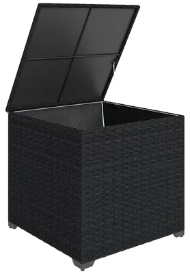 Imagen del producto de Caja de almacenamiento exterior, impermeable, con estructura de acero resistente, color
