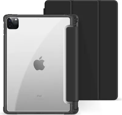 Image de eSTUFF - Protection d'écran pour tablette - polycarbonate, polyuréthane thermoplastique (TPU) - noir, transparent - 10.2" - pour Apple iPad 10.2" (7e génération, 8e génération, 9e génération) (ES68200001-BULK)