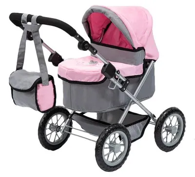 Produktbild von Puppenwagen Trendy grau/rosa
