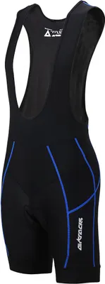 Produktbild von Airtracks Herren Fahrradhose mit Träger Kurz Pro ( M schwarz-blau) Komfort Radhose mit 3D Air & Quick Dry Funktion