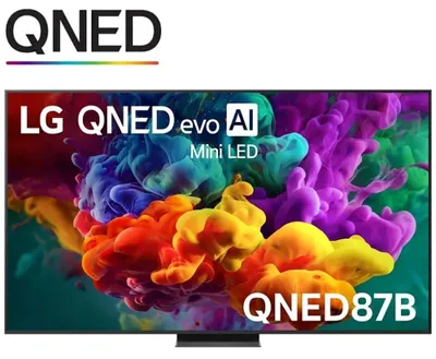 Produktbild von LG 86QNED87B6A, 2,18 m (86"), 3840 x 2160 Pixel, QNED, Smart-TV, WLAN, Schwarz
