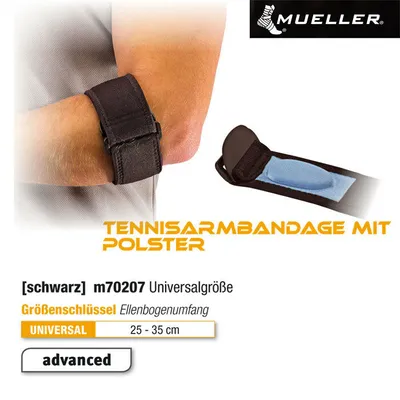 Obrázek produktu pro Mueller Golf Arm Bandage univerzální golfová tenisová bandáž Epikondylitida