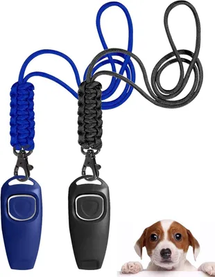Productafbeelding van Hondenspeeltje voor recall-training, hoge frequentie, 2-in-1 ontwerp, blauw, voor het opvoeden van honden