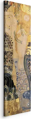 Produktbild von Italienischer Leinwand Leinwandbild - Water Snakes 40x120 cm Reproduktionen l-G-10116-b-a