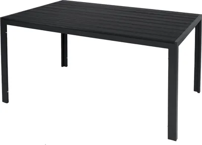 Produktbild von Gartentisch Esstisch Aluminium anthrazit / schwarz L150xB90xH74cm