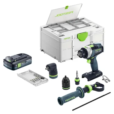 Zdjęcie produktu dla Festool TPC 18/4-Basic-Set akumulatorowa wkrętarka udarowa 18 V 75 Nm bezszczotkowa + 1x akumulator 4,0 Ah + Systainer – bez ładowarki