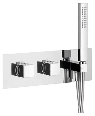 Produktbild von Sapho DIMY Thermostat-Duscharmatur/Wannenarmatur, Set, 2 Wege, Chrom
