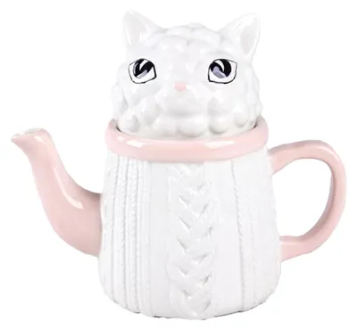 Produktbild von Handbemalte Design Porzellan Teekanne mit Tiermotiv