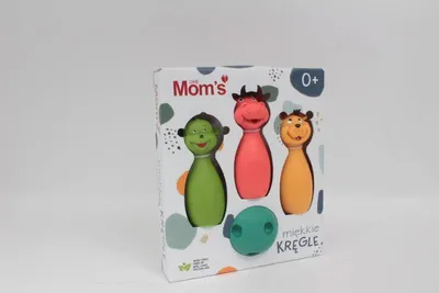 Produktbild von Mom's Care sensorisches Spielzeug weiches Bowling Pastell für Kleinkinder