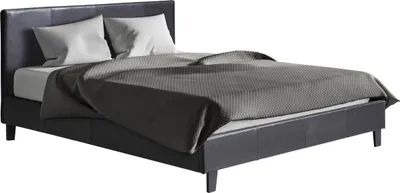 Image de Lit "Lina" - 160 x 200 cm - Noir