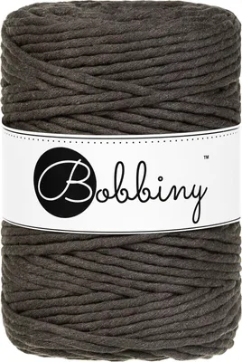 Obrázok produktu pre Bobbiny Macrame Cord 5 mm 100 m Espresso Špagát