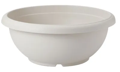 Zdjęcie produktu dla PLASTECNIC S.p.a. Miska na kwiaty TERRAE kremowa Ø 36 cm Ø 45 cm