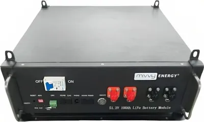 Zdjęcie produktu dla AkuBox Rack LiFePO4 100Ah 51,2V 100A ME CAN2.0/RS485