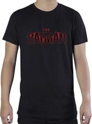 Produktbild von Offizielles Batman T-Shirt mit Logo, Schwarz, Rundhalsausschnitt, 100% Baumwolle