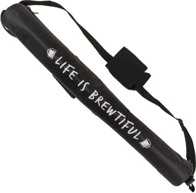 Produktbild von Getränkekühlbeutel zum Umhängen 70cm schwarz Kühltasche Flaschenrucksack