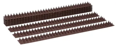 Produktbild von Kinzo Tauben, Vogel und Katzenabwehr Satz mit 10 Streifen Gesamtlänge 5M Einfach zu Befestigen 50 x 4.5 x 1.7CM Braun