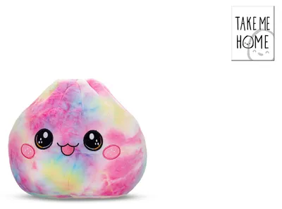 Produktbild von "Take Me Home" – Niedliches, bunte Kuscheltier in Form eines Dumpling