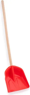 Produktbild von Kunststoff Kinderschaufel mit 74 cm Holzstiel - Farbe: koralle