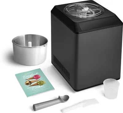 Produktbild von SPRINGLANE Eismaschine & Joghurtbereiter Erika 2,5 L mit selbstkühlendem Kompressor 250 W, Edelstahl, inkl. Rezeptheft + Zusatzbehälter Edelstahl