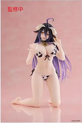 Produktbild von Taito - Overlord Desktop Cute - Albedo (Cow-Print Swimsuit Ver.) 15cm