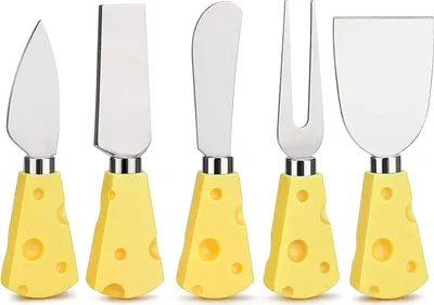 Image de Set de couteaux à fromage - acier inoxydable - 5 pièces