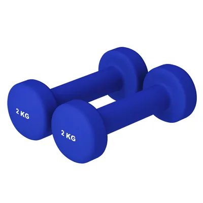 Produktbild von GORILLA SPORTS® Neopren Kurzhanteln - 2er Set, 2x2kg, rutschfest - Hanteln, Gewichte, Hantelset, Dumbbells, Gymnastikhanteln, Fitness