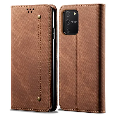 Immagine prodotto di Custodia Galaxy S10 Lite, Custodia in pelle con chiusura magnetica e funzione stand per Samsung Galaxy S10 Lite Samsung Galaxy S10 Lite Marrone