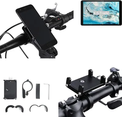 Produktbild von K-S-Trade Handyhalterung für das Fahrrad kompatibel mit Huawei Enjoy 20 5G Halter Lenkstange Fahrradhalterung Motorrad Bike Mount Befestigung