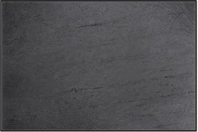 Produktbild von Wallario Wandbild Schwarze Schiefertafel Optik - Steintafel, Größe: 61 x 91,50 cm, Poster mit schwarzem Aluminiumrahmen