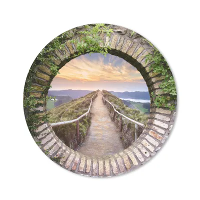 Produktbild von MuchoWow® Mauspad Mousepad Brücke - Meer - Blick - Sommer 50x50 cm - Mousepads - Maus Mat - Pad - Mausunterlage - Vinyl