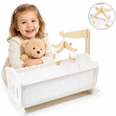 Image de Viga Polarb Berceau de poupée en bois