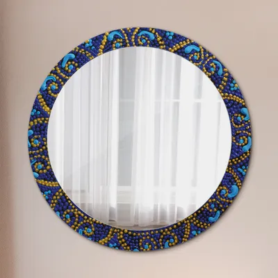 Produktbild von Ø80cm Modern Spiegel - Wandspiegel Wandmontage- Schlafzimmer - dekorativ Komposition