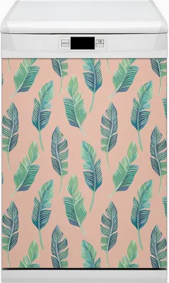 Produktbild von Küche Dekorative Magnete  Magnet Folie für Geschirrspüler 45x80 cm   - Blattpfirsich