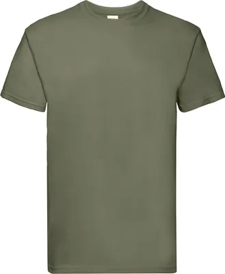 Image de Fruit Of The Loom T-shirt manches courtes homme super premium BC333 (XL) (Olive)