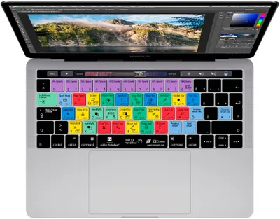 Produktbild von Photoshop Tastatur Cover Deutsch für MacBook Pro 13"/15" ab 2016