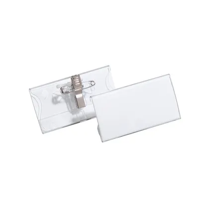 Obrázok produktu pre DURABLE Namensschild m Kombiklemme 40x75mm Acryl 25er Pck