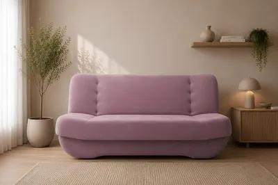 Produktbild von MOEBLO Schlafsofa PAFOS – Sofa Kippsofa Klappsofa Click-Clack Couch mit Bettkasten und Schlaffunktion (BxHxT): 192x90x87 cm (SORO 61 - Rosa)