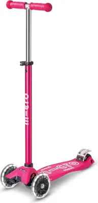 Immagine prodotto di Micro Mobility Maxi Micro Deluxe LED, monopattino triciclo per bambini rosa