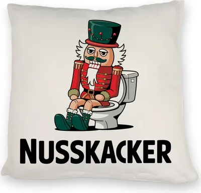 Produktbild von Nussknacker auf Toilette Kissen - Nusskacker